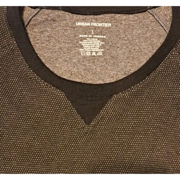 Urban Frontier UF Men’s Large Black 100% Polyester NWT T-Shirt Style M-7716 - Picture 3 of 6